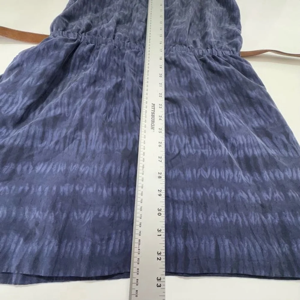 Michael Michael Kors NWT Navy Silk Sleeveless Dress Large Scoop Neck Elegant